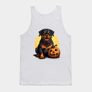 Halloween Rottweiler Dog #4 Tank Top